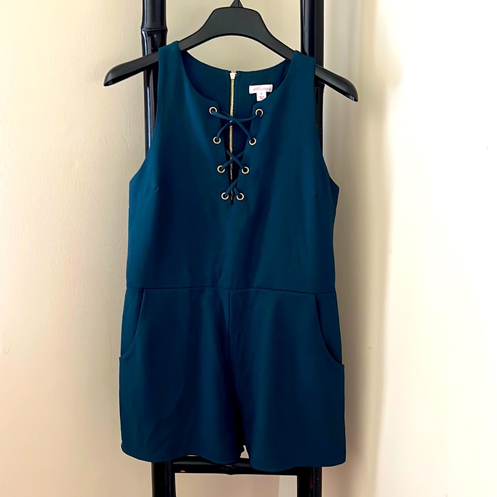 adorable teal jumpsuit